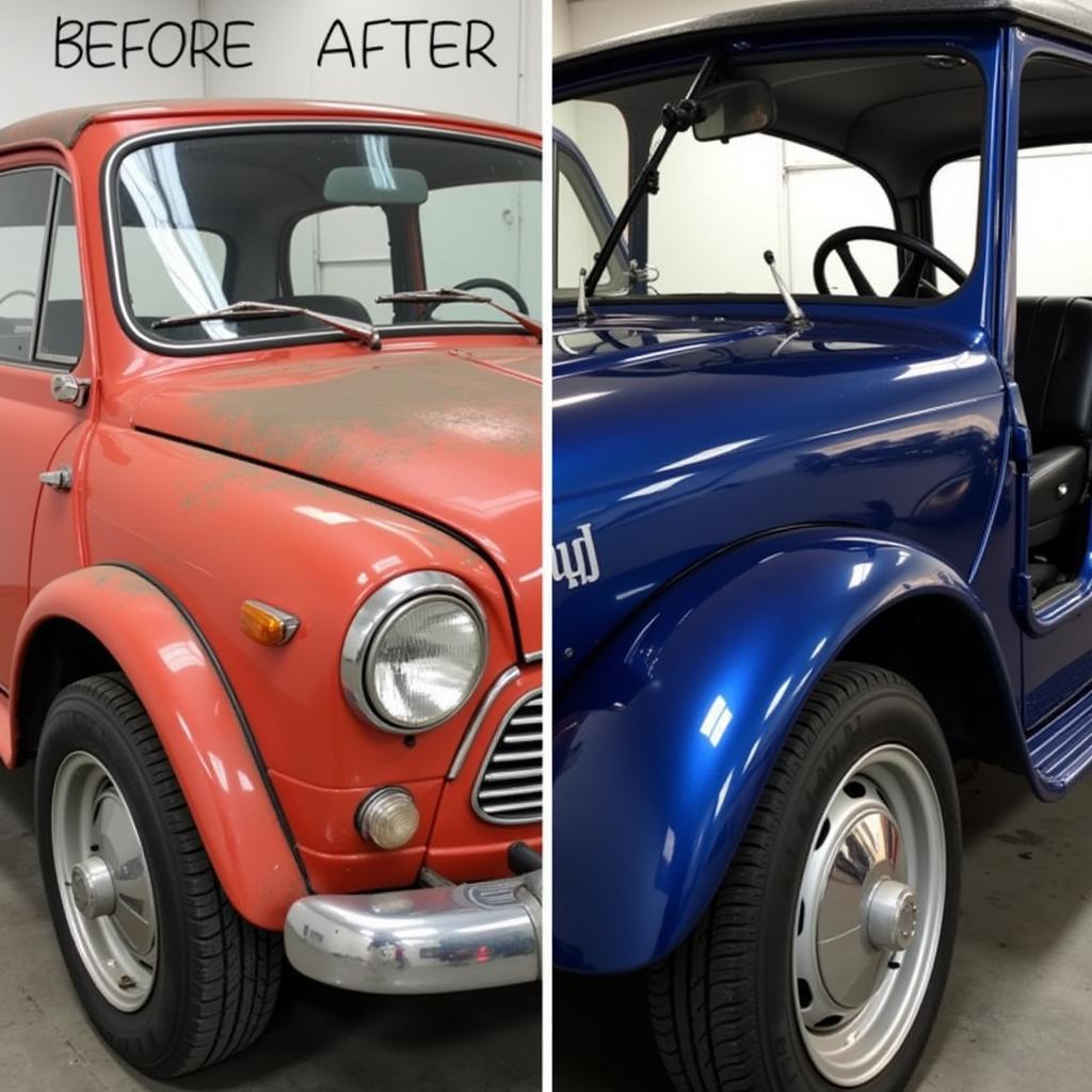 Car Detailing Facebook Cover Before & After Comparison