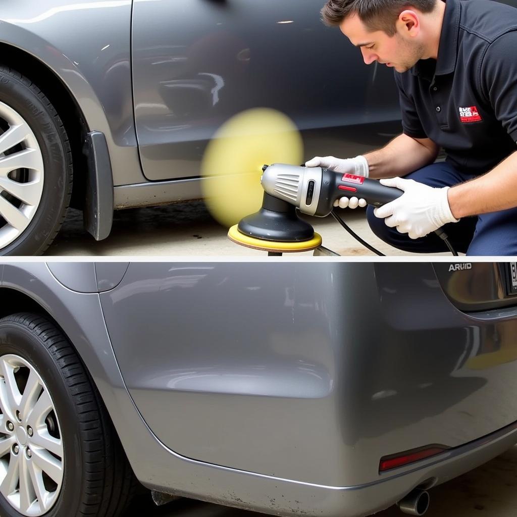 Car Detailing Fixing Clear Coat Scratches