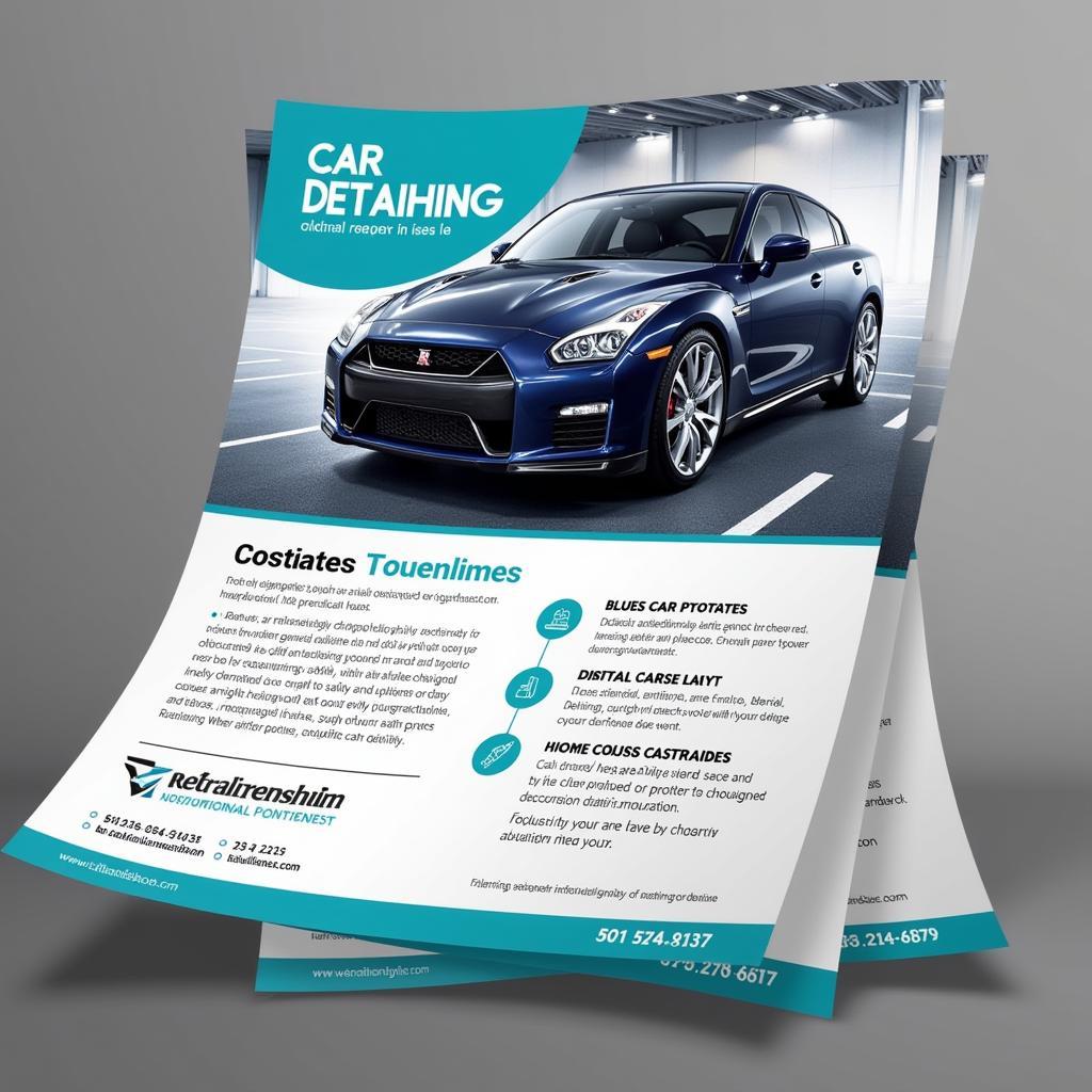 Car Detailing Flier Design Example