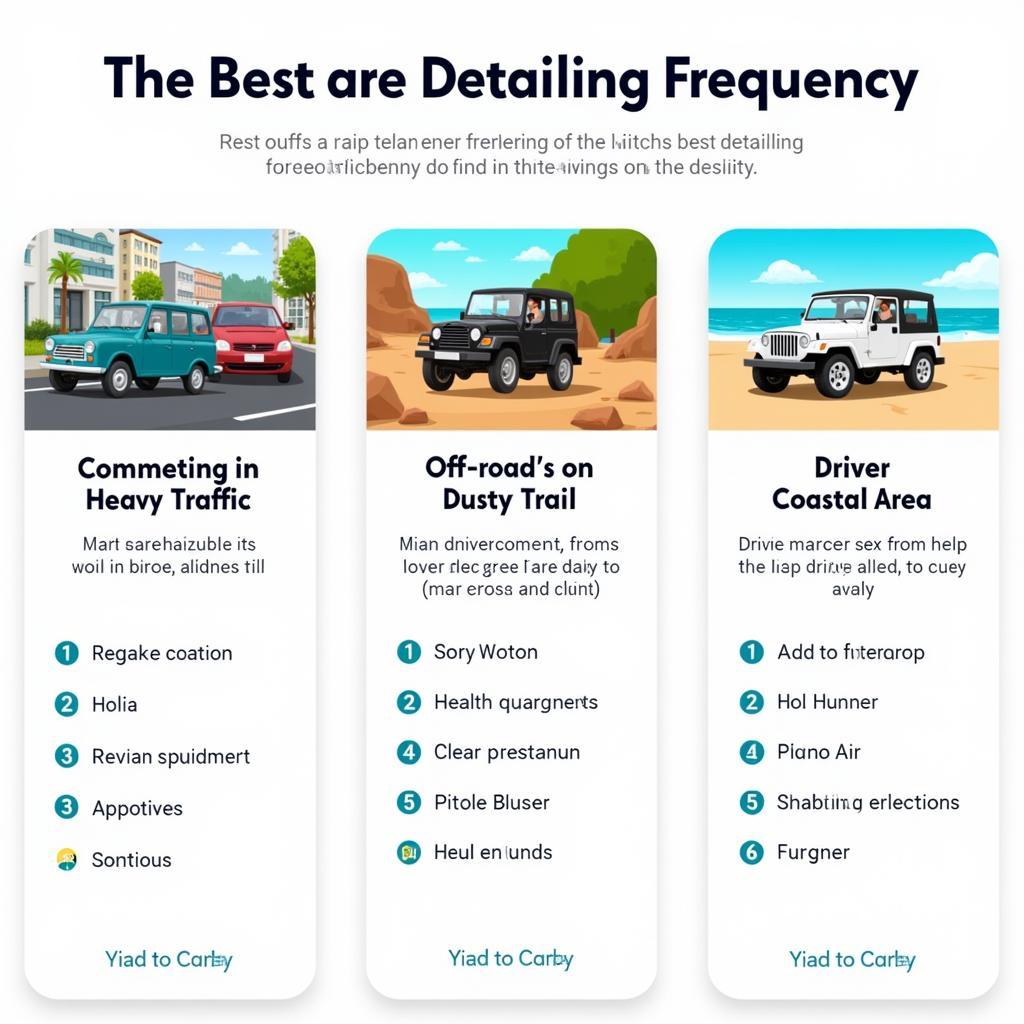 Car Detailing Frequency Based on Driving Habits