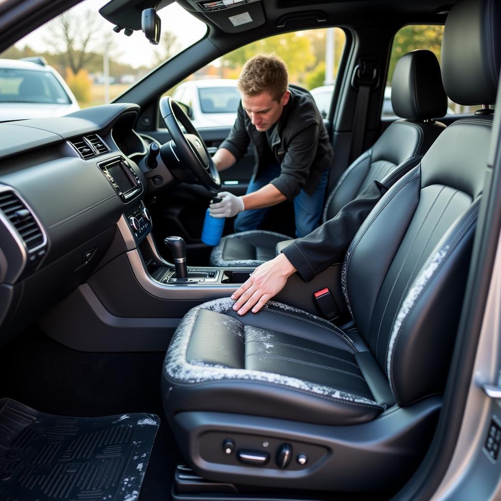 Interior car detailing in Greenbelt