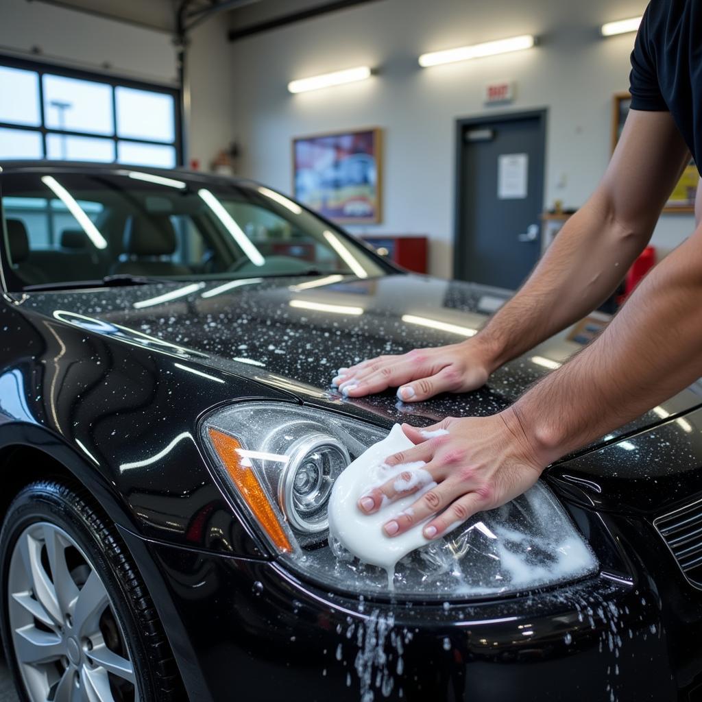 Exterior car wash in Gresham