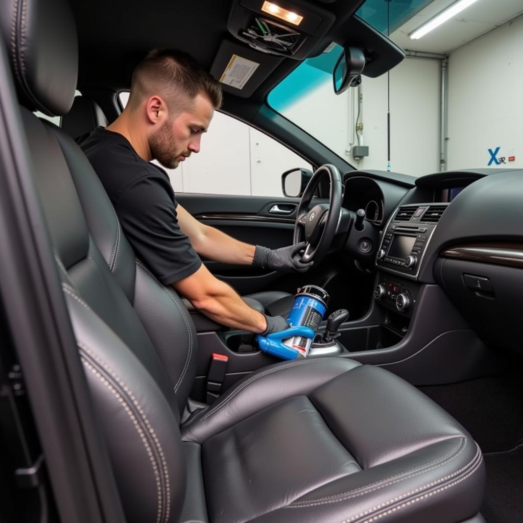 Interior car cleaning in Gresham