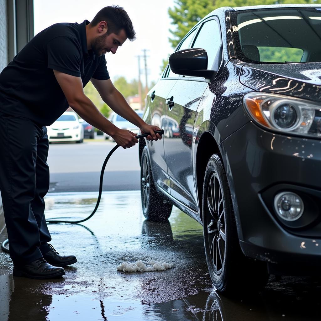 Exterior car wash detailing in Hixson TN