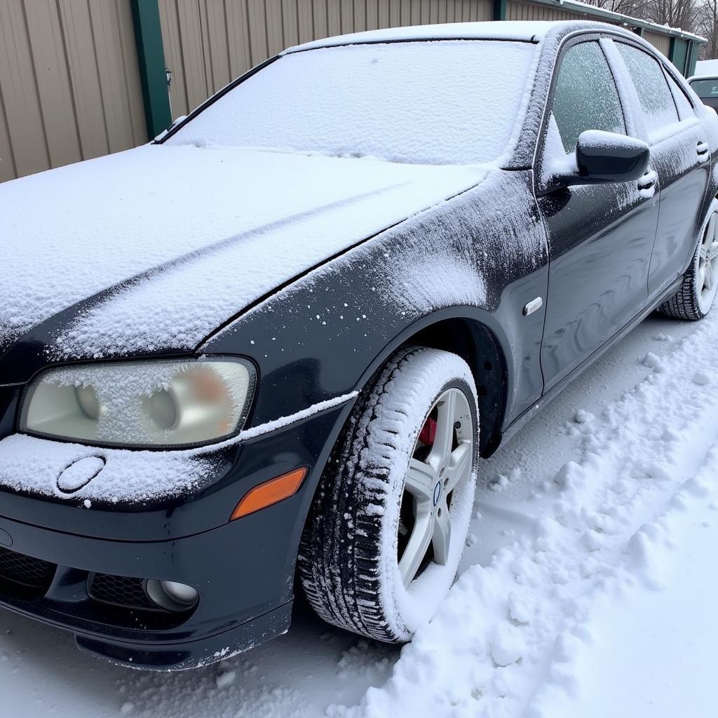 Car detailing in harsh weather conditions