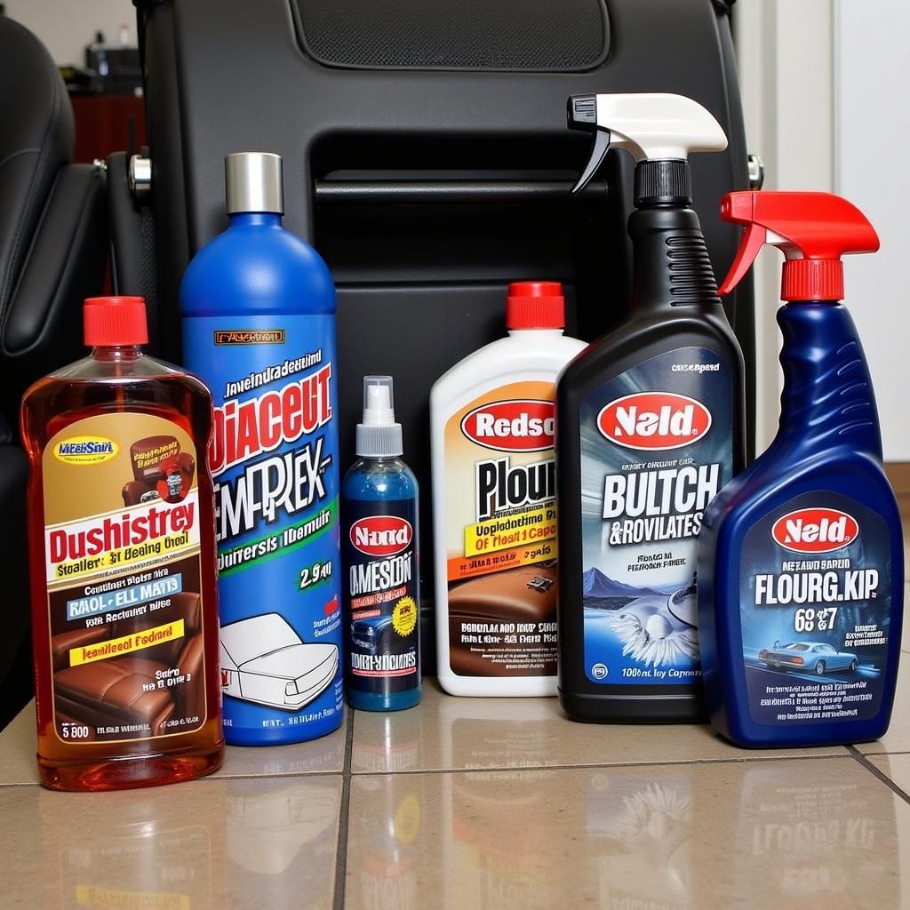 Car Detailing Interior Products Displayed