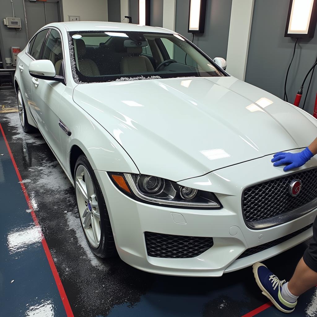 Exterior car wash and detailing services in Kuwait