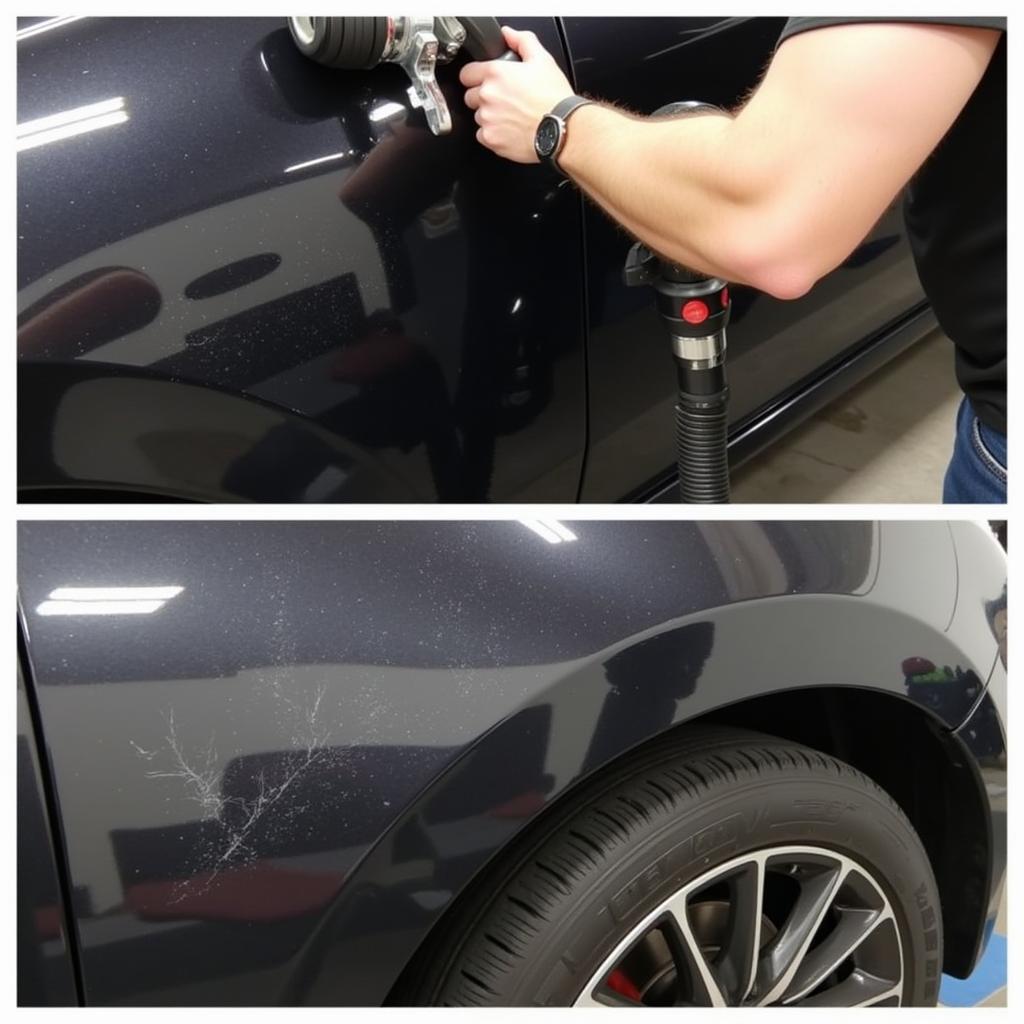 Professional car detailing paint correction in Langley