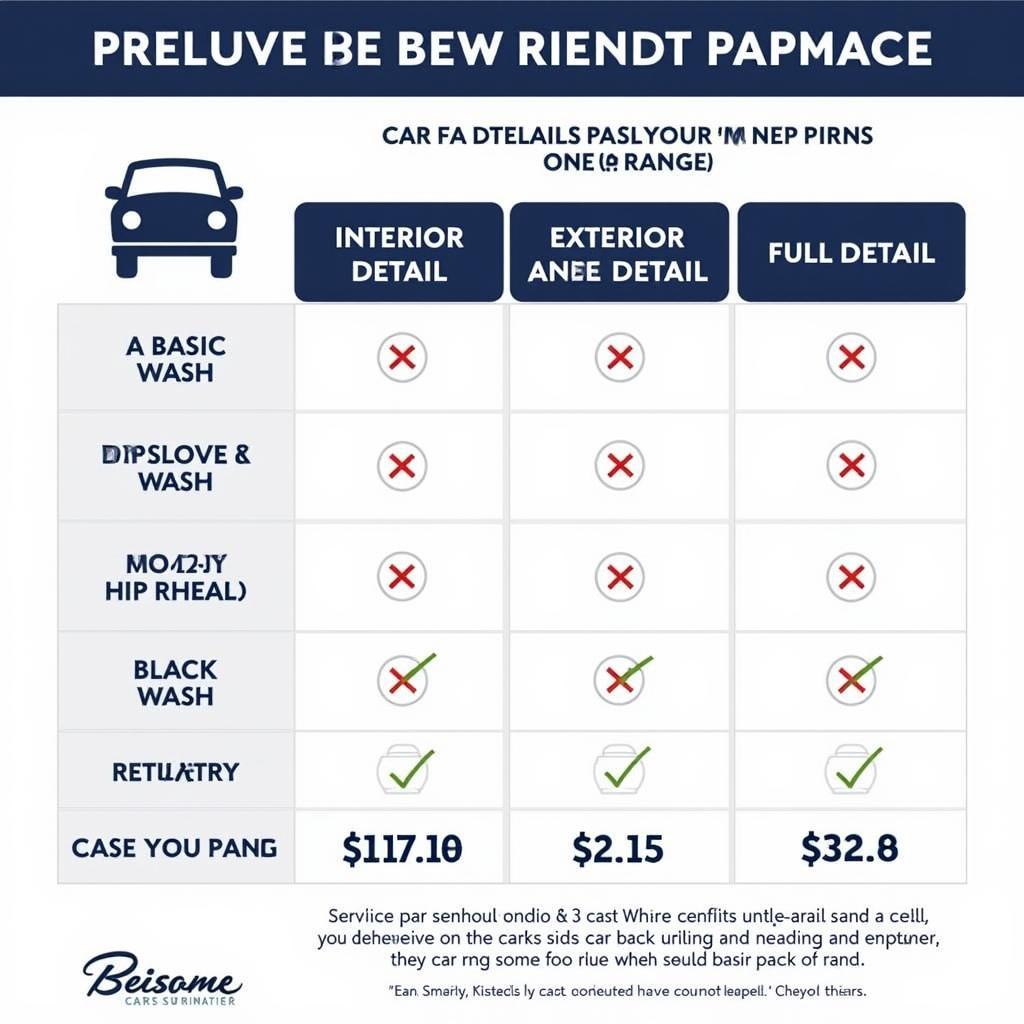 Car Detailing Madison WI Price Comparison