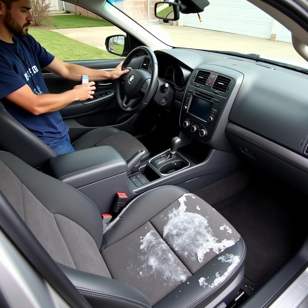 Interior car cleaning and detailing in Marion, Illinois