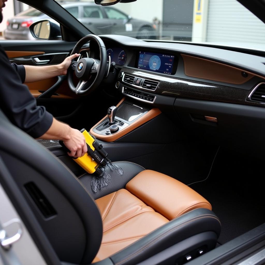 Interior car detailing in Mosman