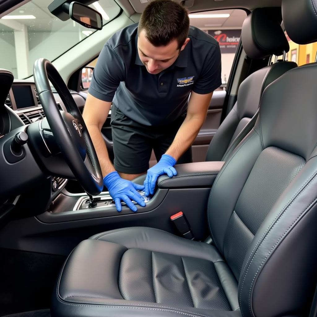 Interior car cleaning and detailing in Newark, Ohio