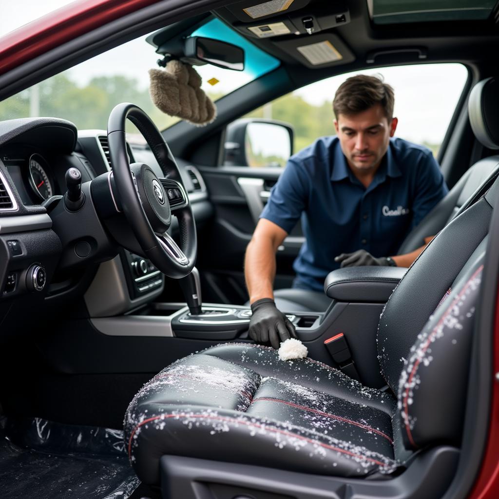 Professional car detailing interior cleaning in Opelika