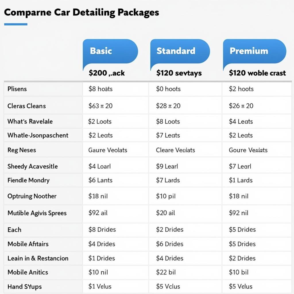 Comparing Different Car Detailing Packages