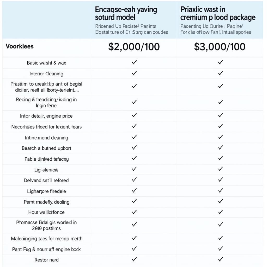 Comparing Different Car Detailing Packages