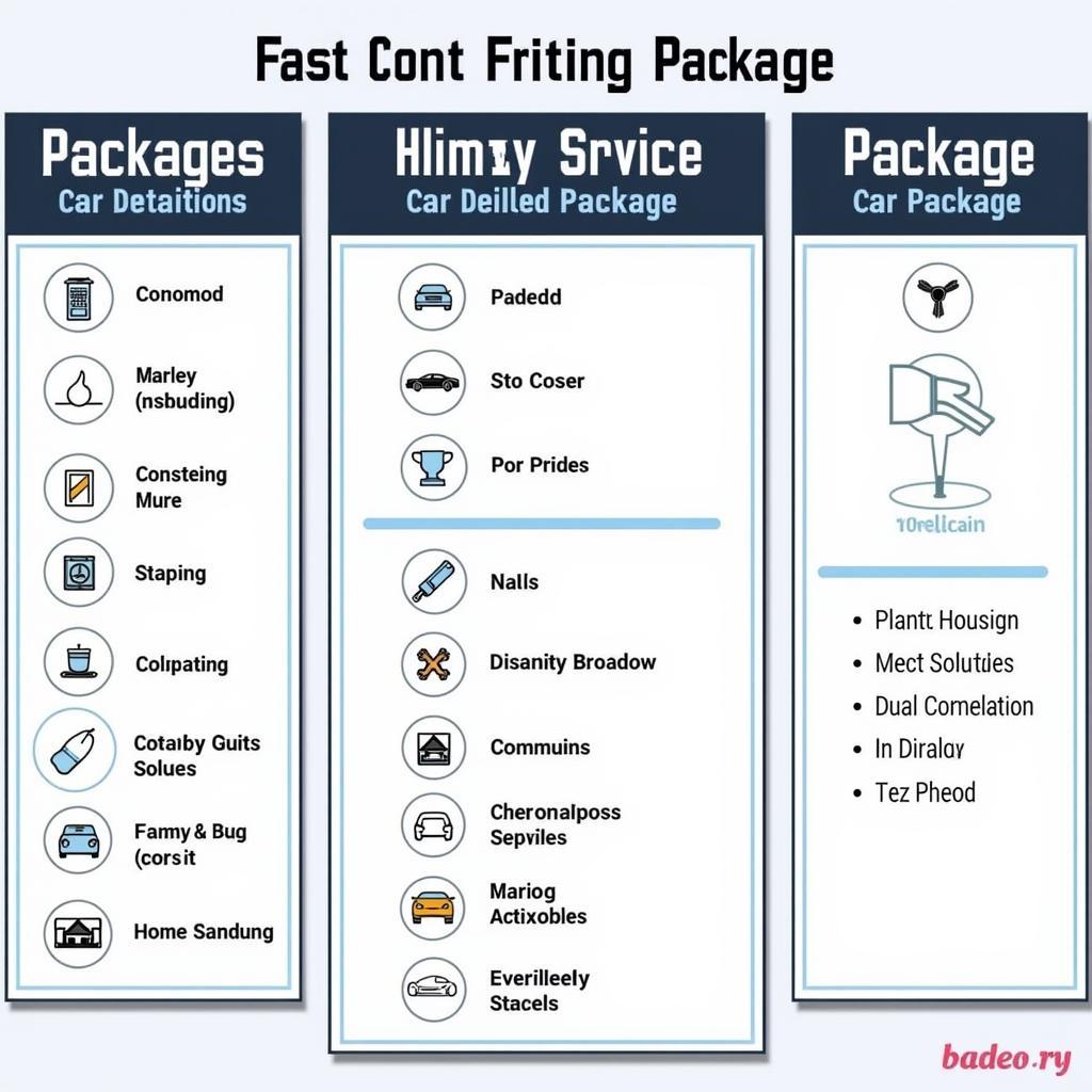 Different car detailing packages offered in Wheeler, TX