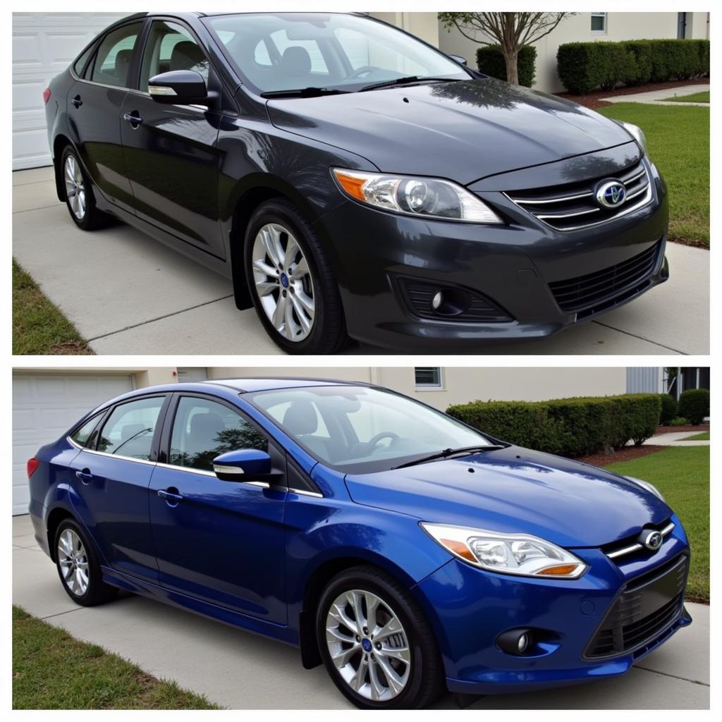 A pristine car after detailing in Port Orange