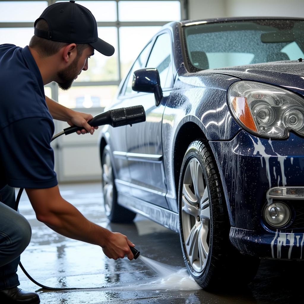 Exterior car wash in Powder Springs, GA