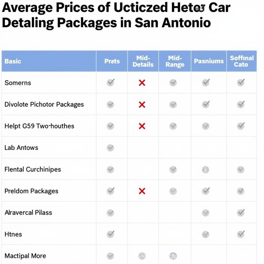 Car Detailing Price Comparison in San Antonio