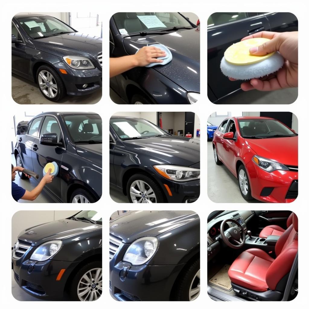 Car detailing process involves multiple steps