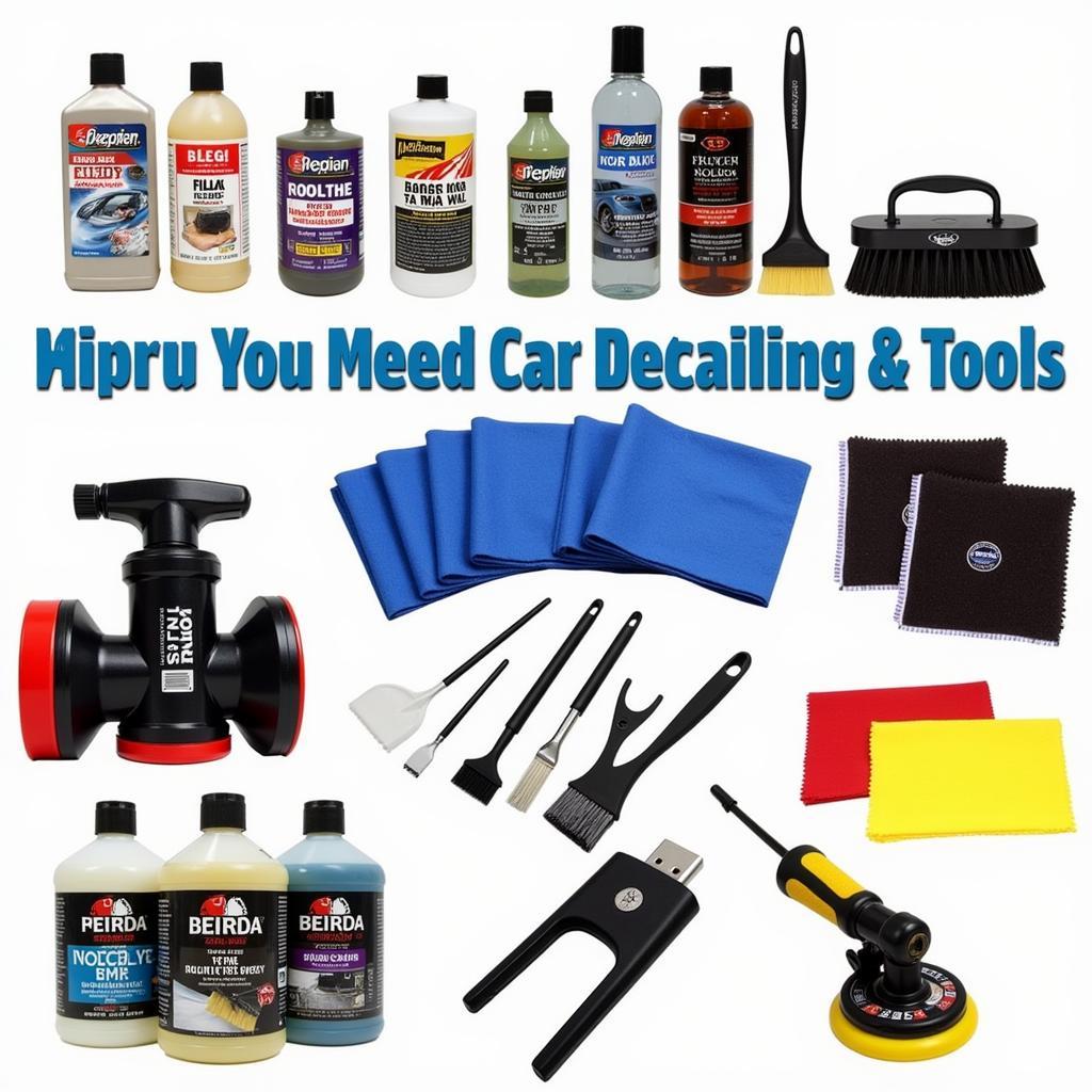 Professional Car Detailing Products and Tools