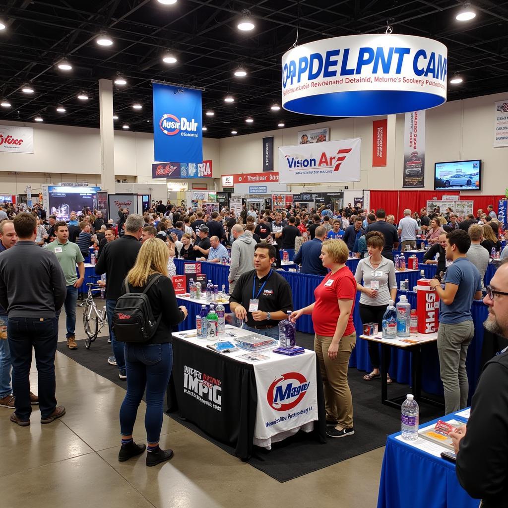 Car Detailing Products Display at an Expo