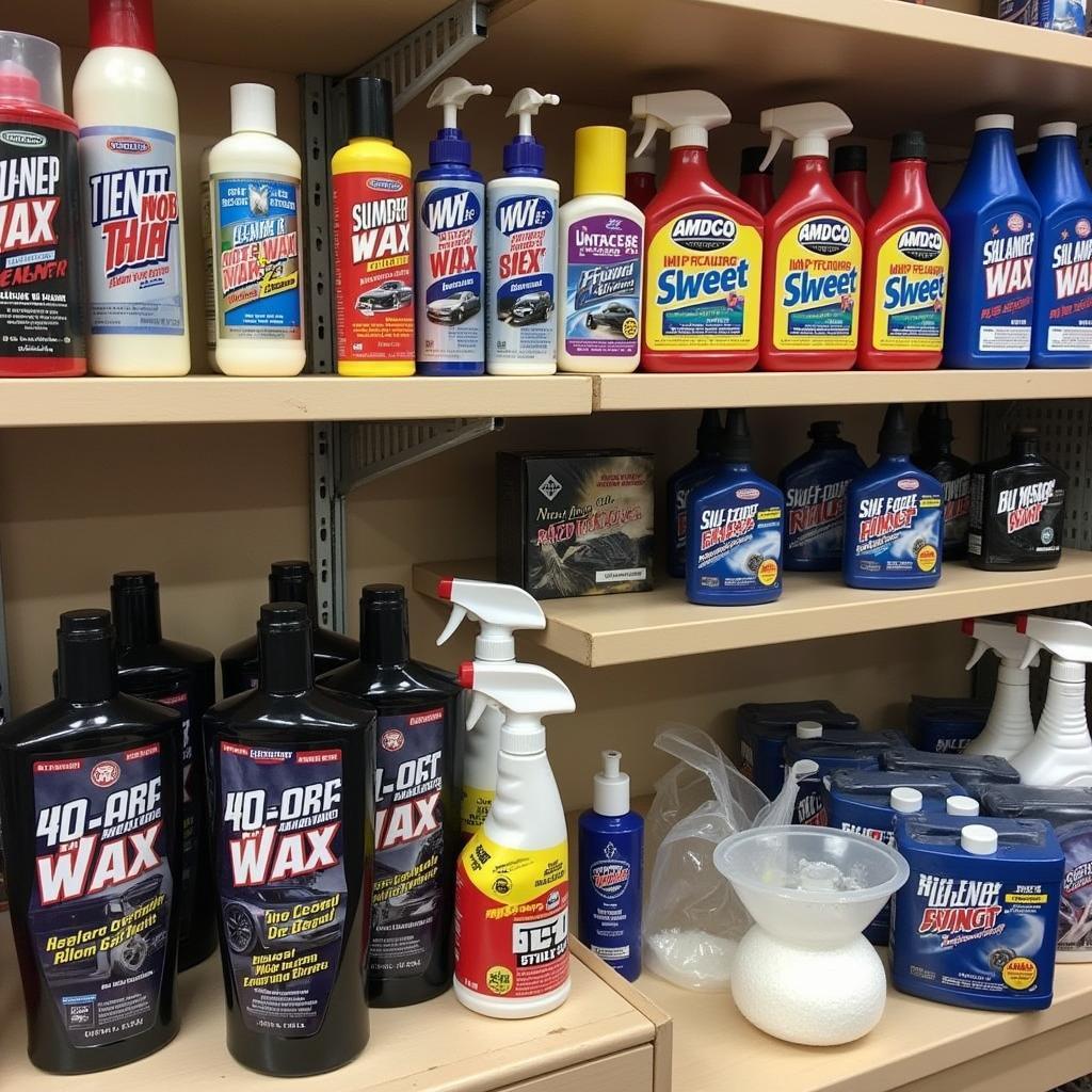 High-Quality Car Detailing Products Display in Sacramento