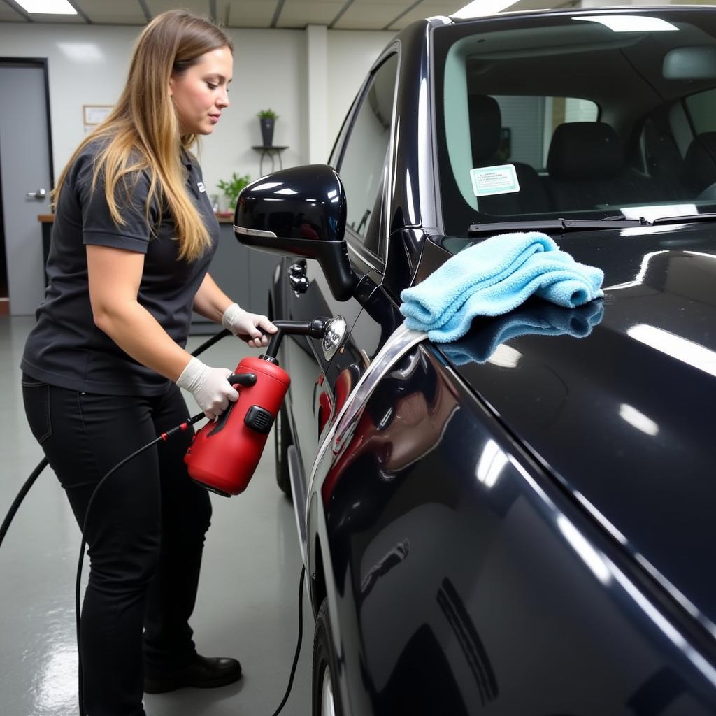 Car Detailing Professional Tools in Action