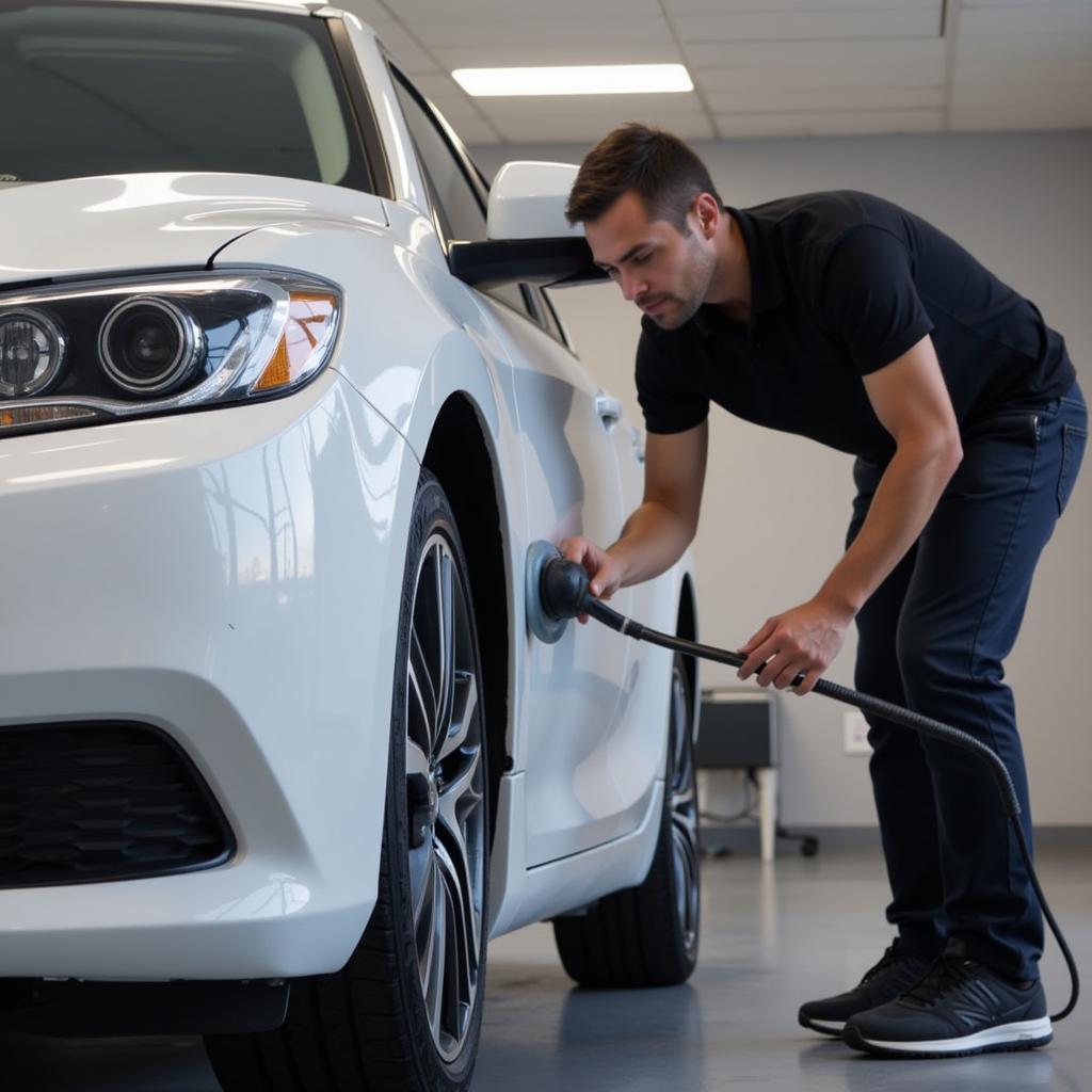 Applying paint protection in Revere MA