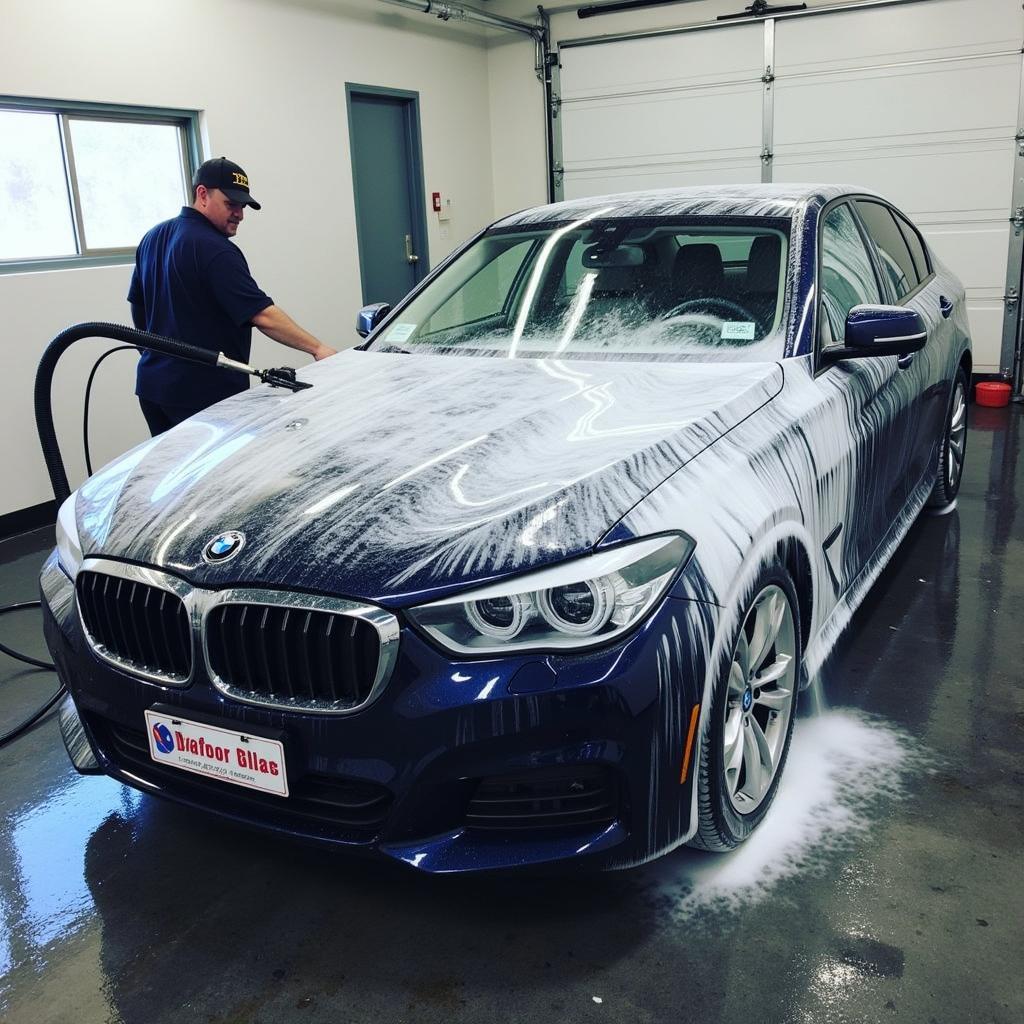 Professional car detailing exterior wash in Rialto CA