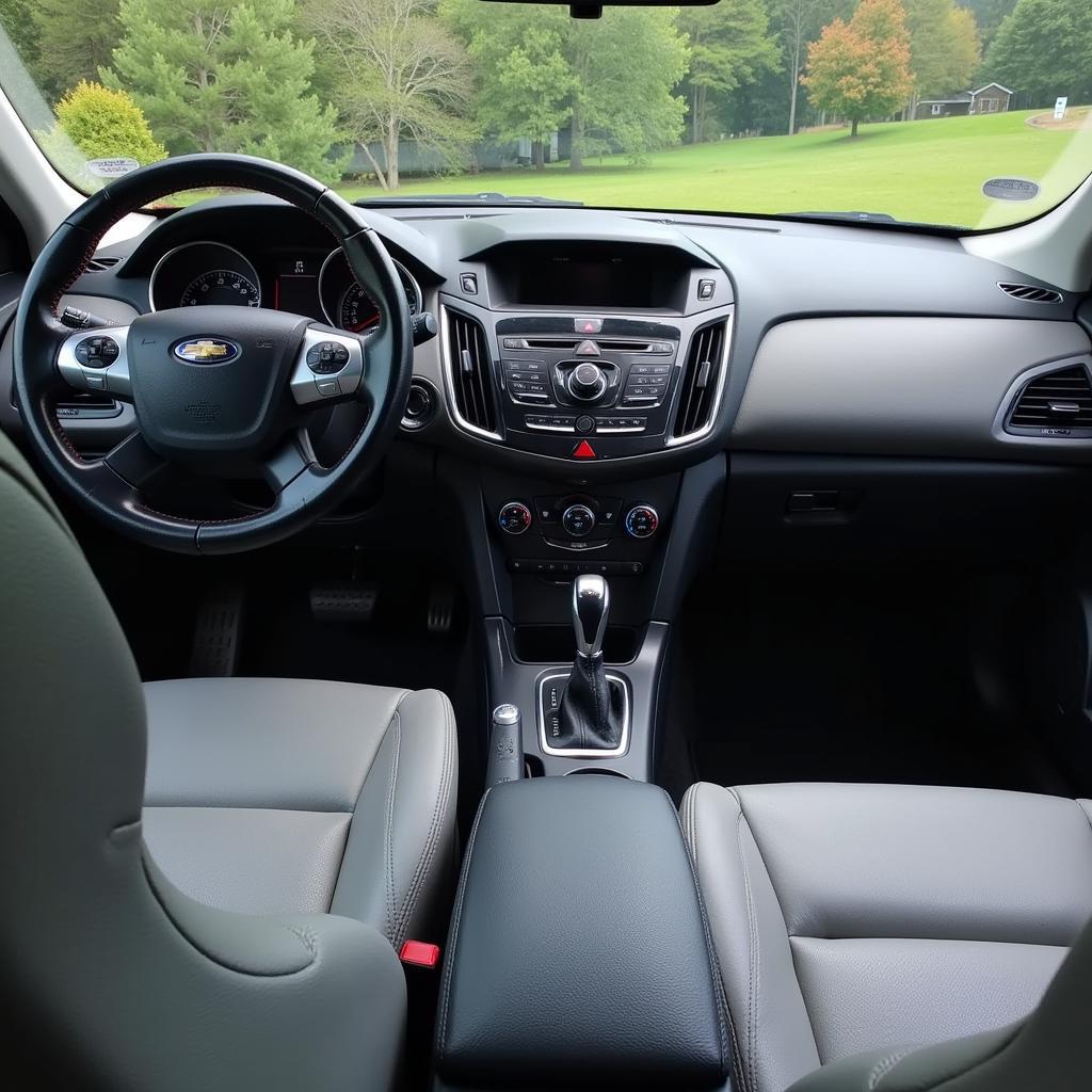 Luxurious leather seats and pristine interior of a car after detailing