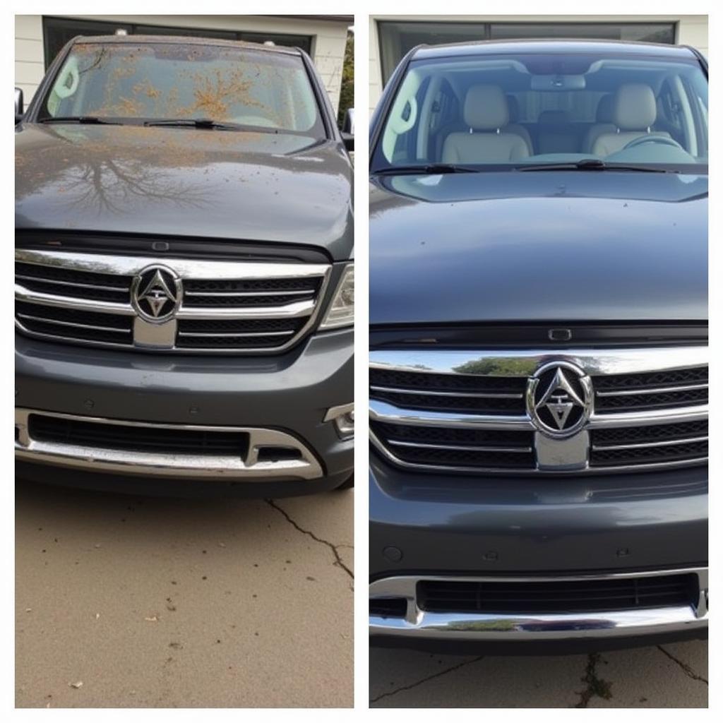 Before and After Car Detailing Sacramento