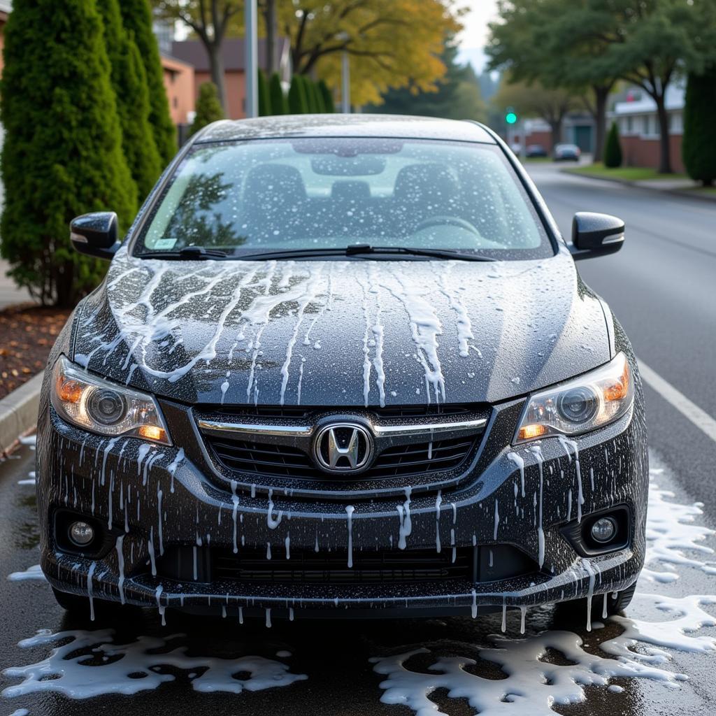 Exterior car wash in Salem, Oregon