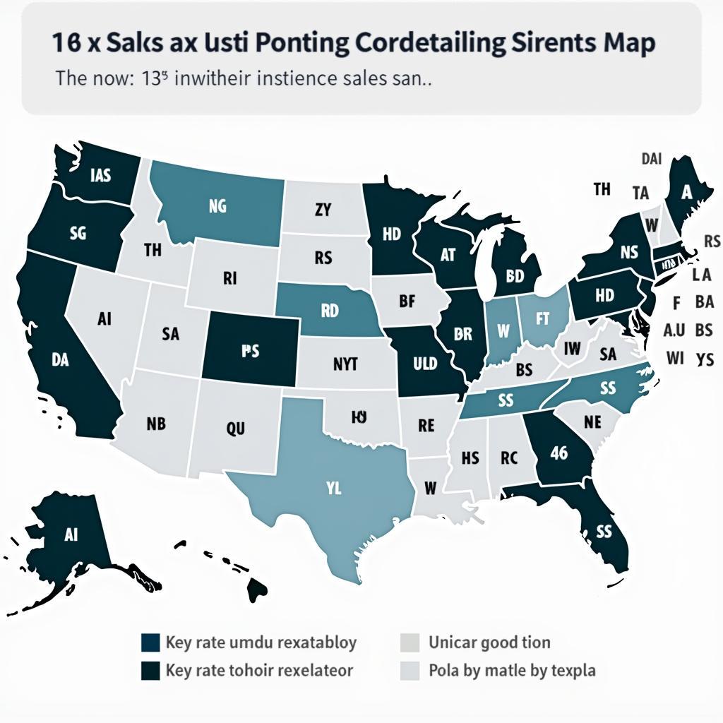 Car Detailing Sales Tax Map Across the United States