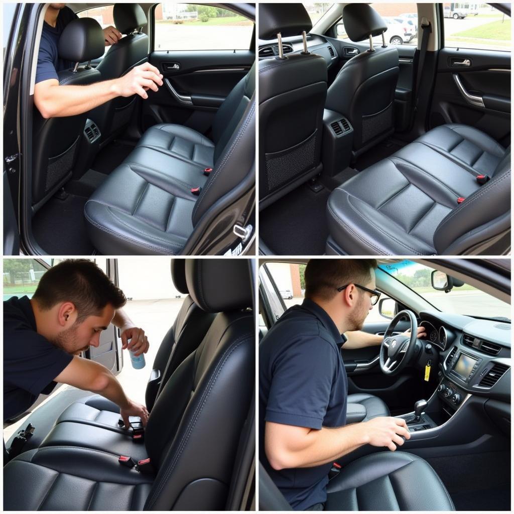 Car detailing in Salinas featuring interior detailing and cleaning.