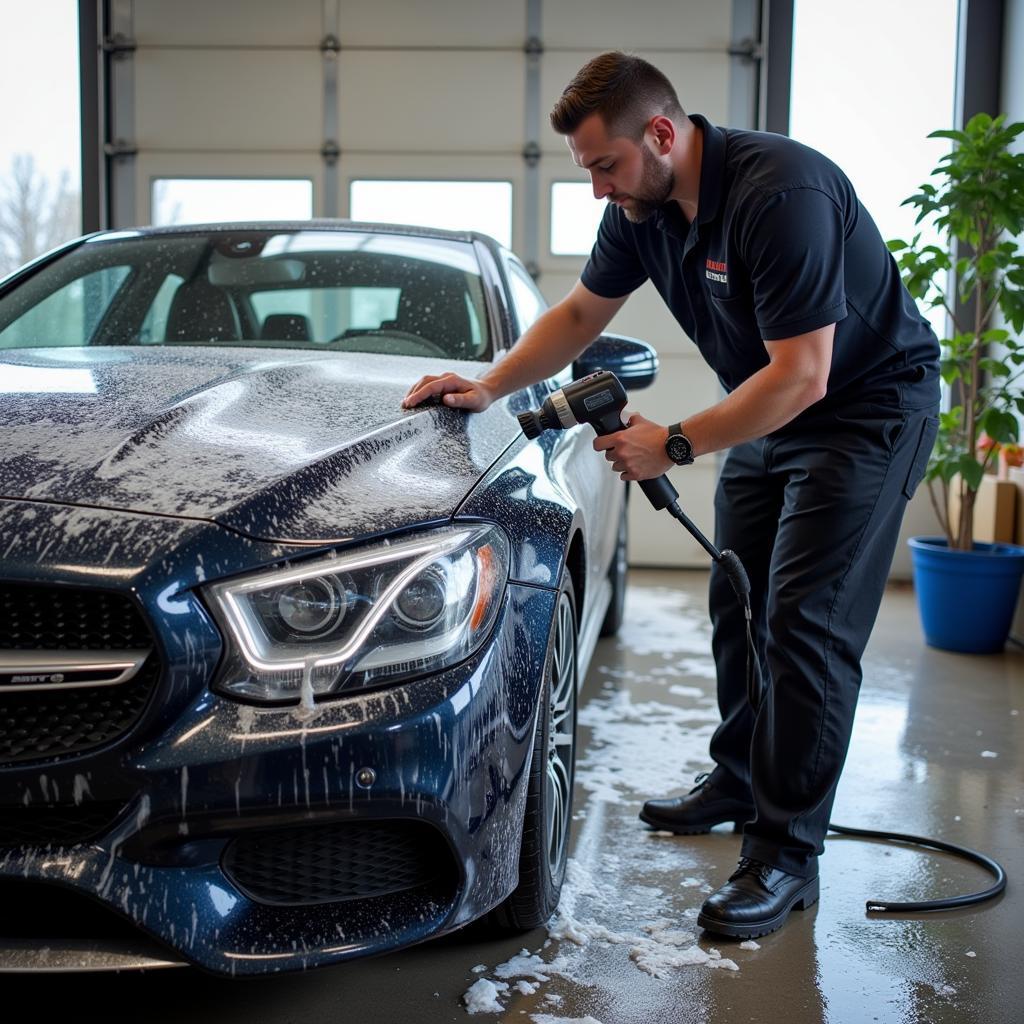 Professional car detailing exterior wash in Saskatoon