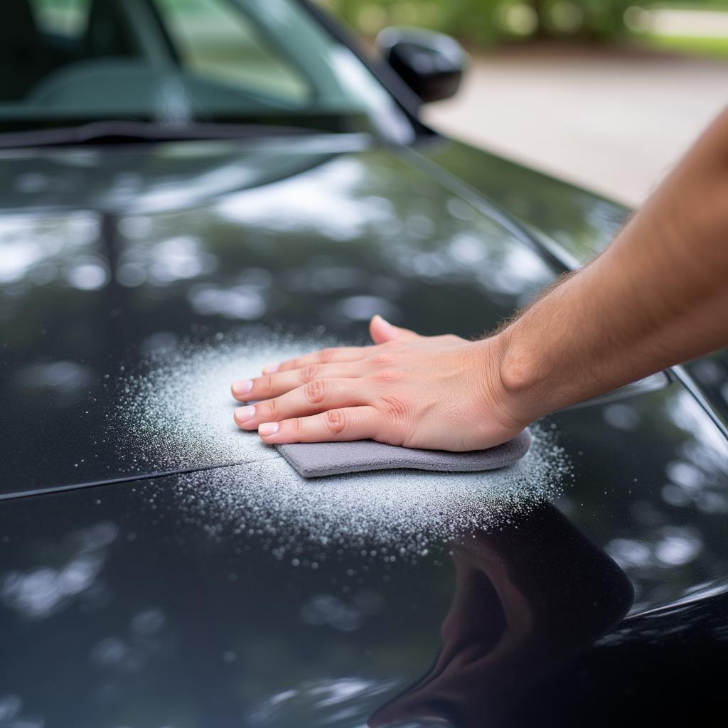 Applying Car Detailing Sealant