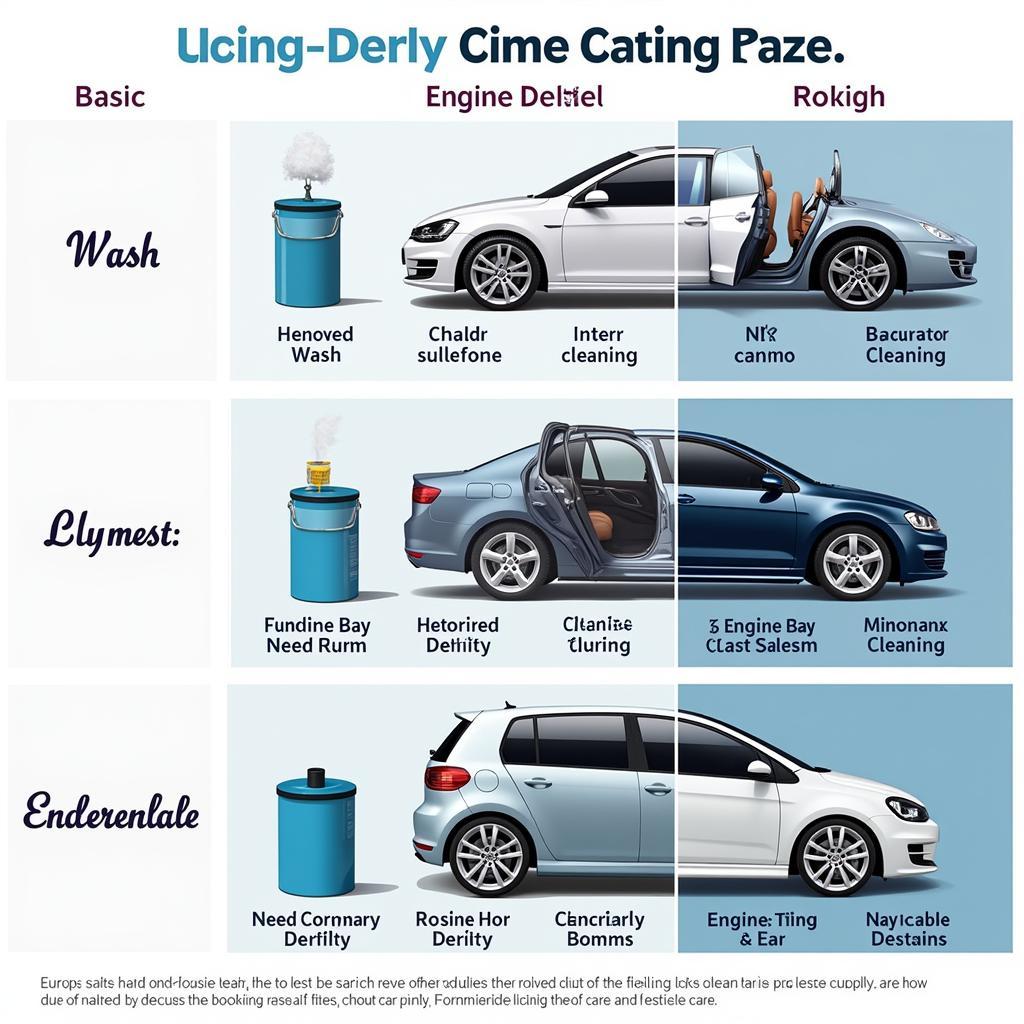 Car Detailing Service Levels Comparison