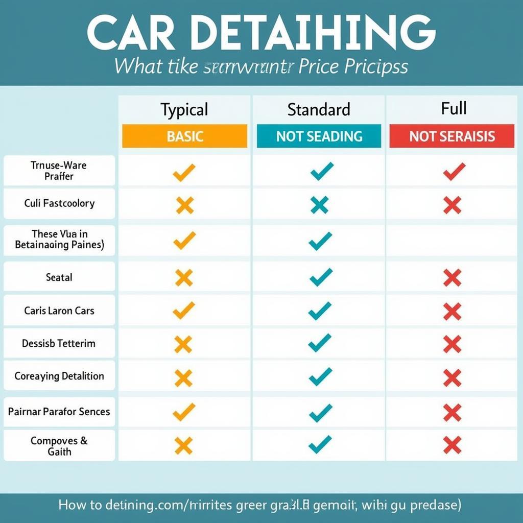 Car Detailing Service Price Ranges