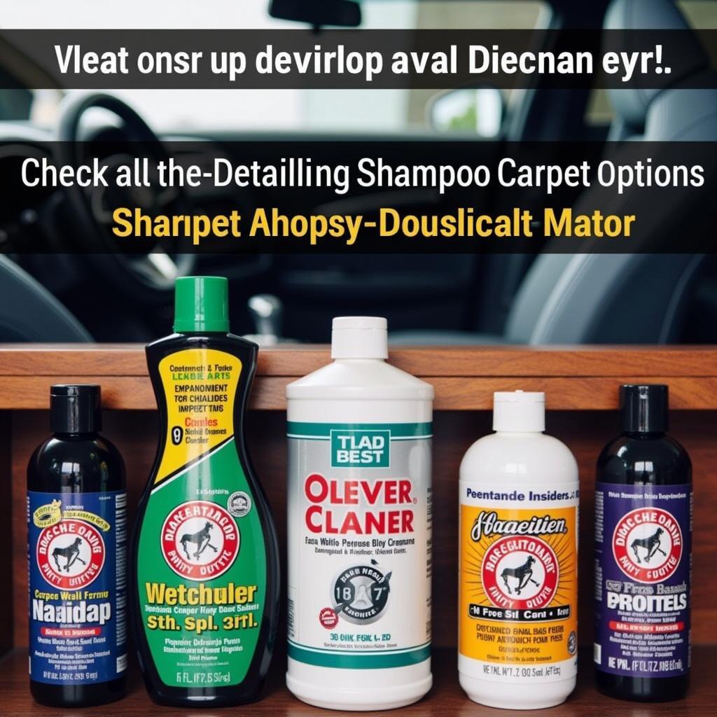 Choosing the Right Car Detailing Shampoo Carpet