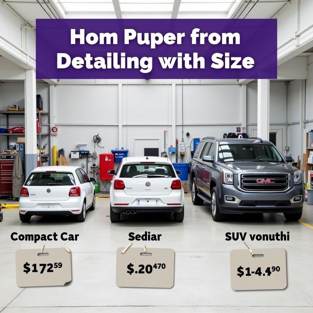 Car Detailing Price Comparison Based on Vehicle Size