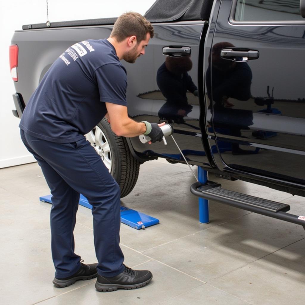 Car Detailing Skid Mounts In Action