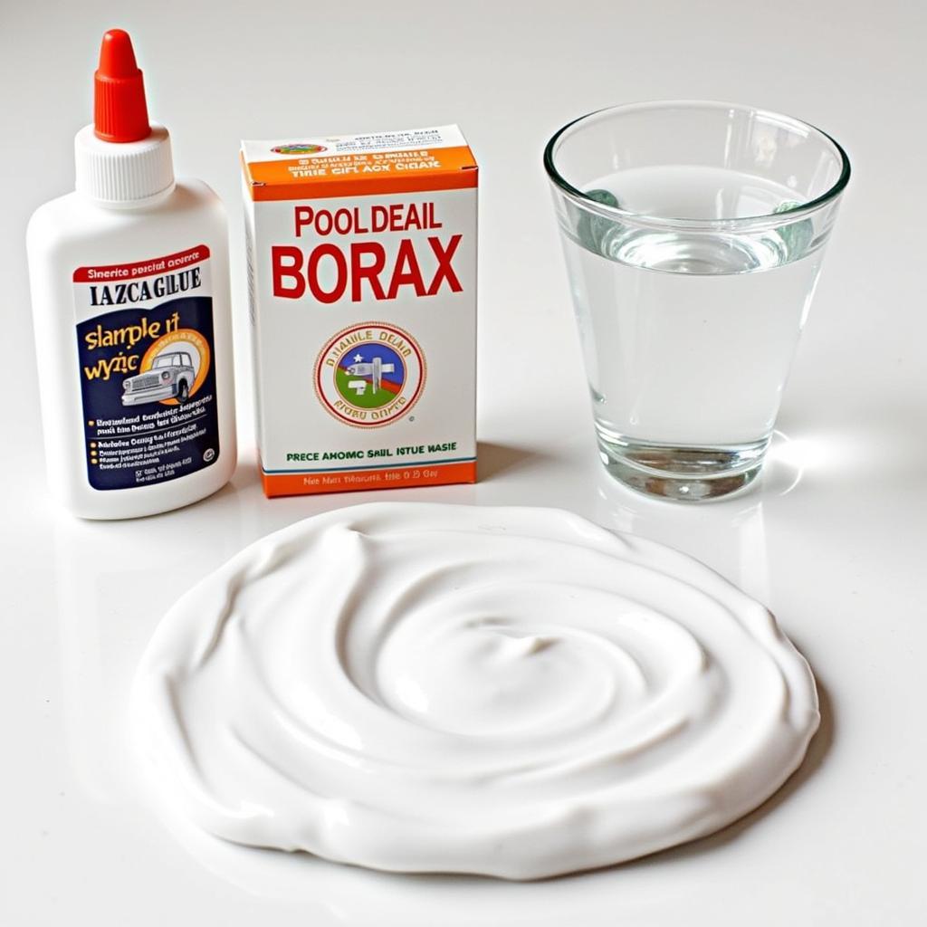 Car Detailing Slime Ingredients: Glue, Borax, and Water