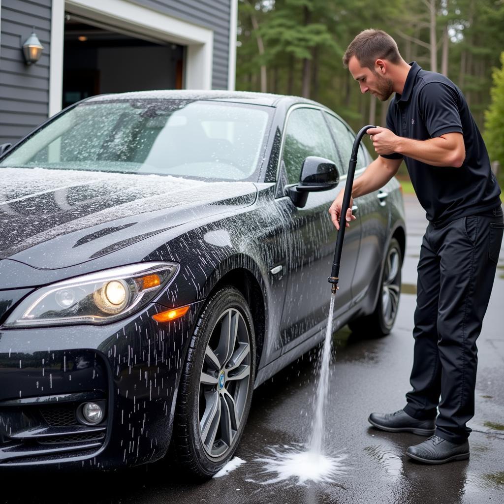 Exterior car wash in southern NH