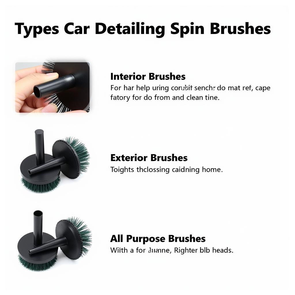 Car Detailing Spin Brush Types: Interior, Exterior, and All-Purpose