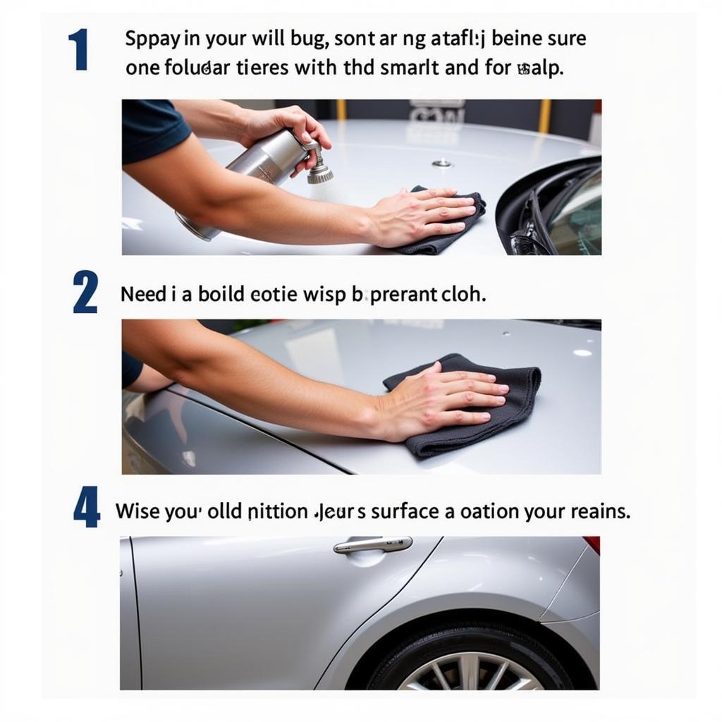 Applying Car Detailer Spray Correctly