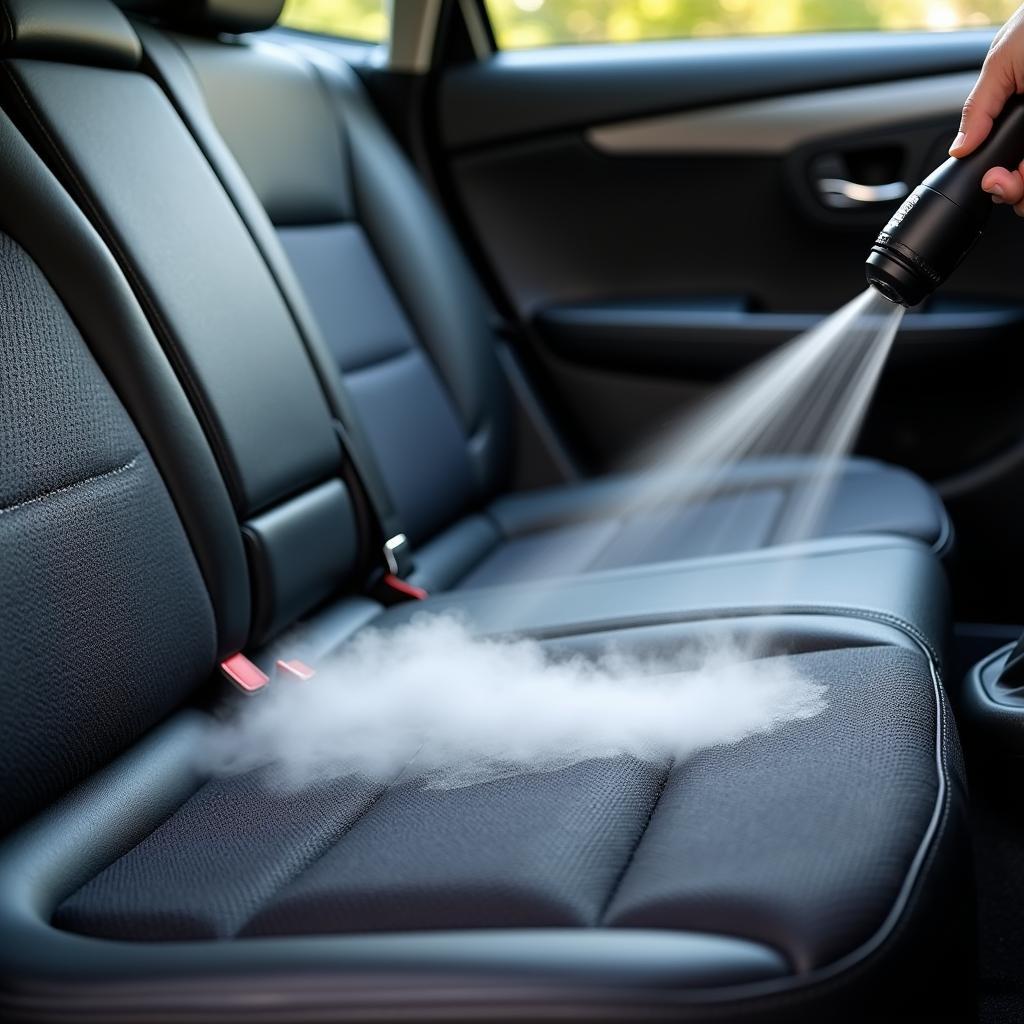 Car Detailing Steamer Cleaning a Car Interior