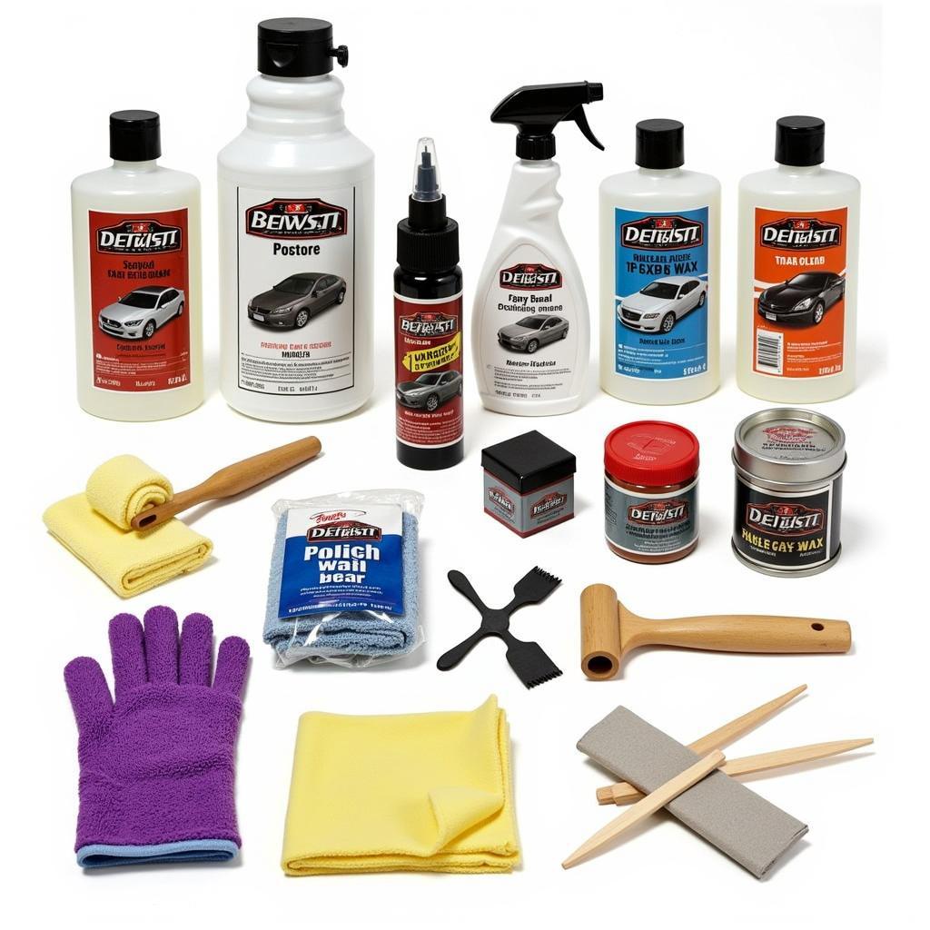 Essential Car Detailing Supplies Kit