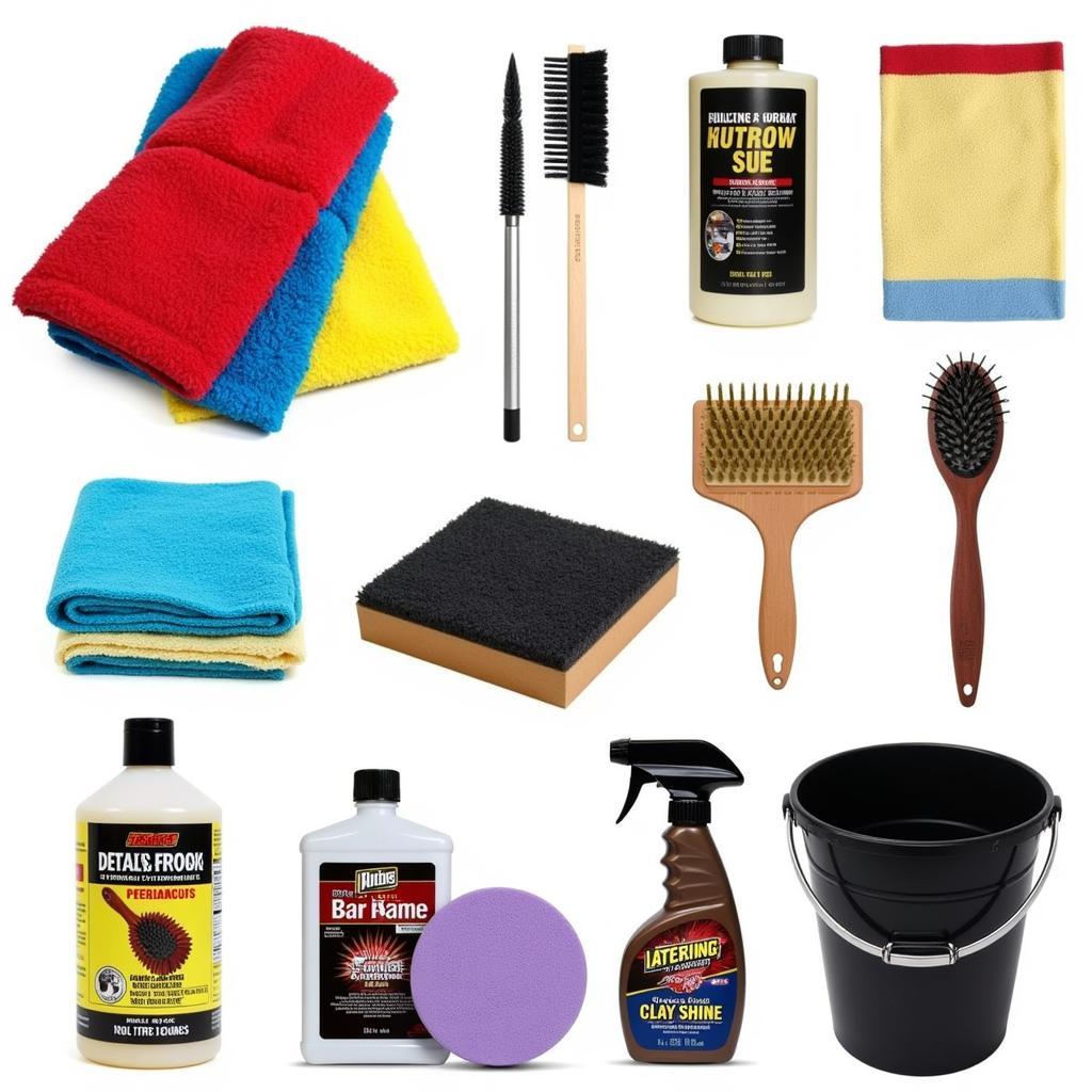 Essential Car Detailing Supplies Kit