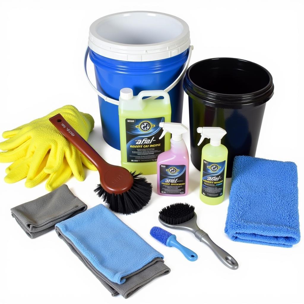 Car Detailing Supplies Preparation